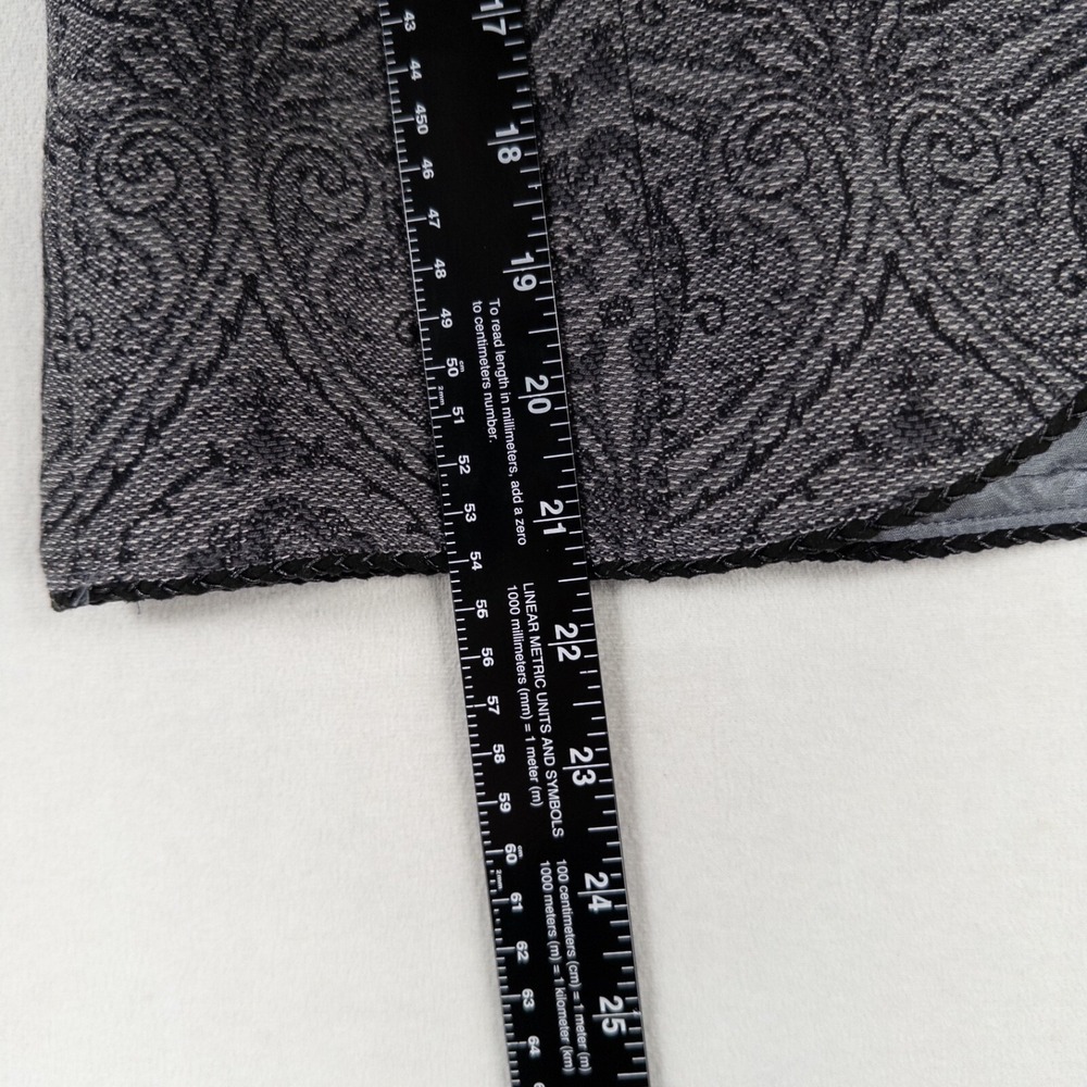 Pendleton Vest Womens Medium Gray Wool Brocade Da… - image 6